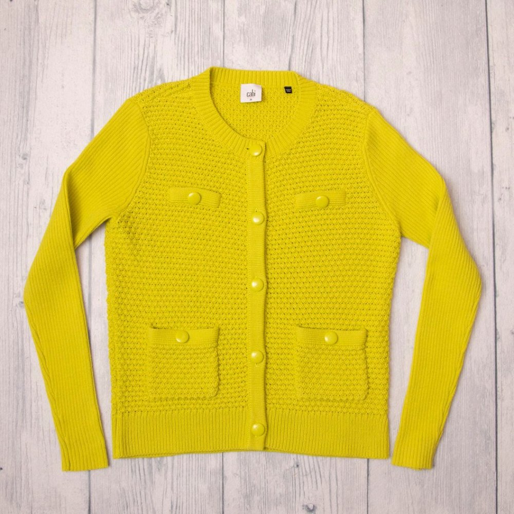 Cabi Loren Button Down Cardigan Sweater, Size Medium